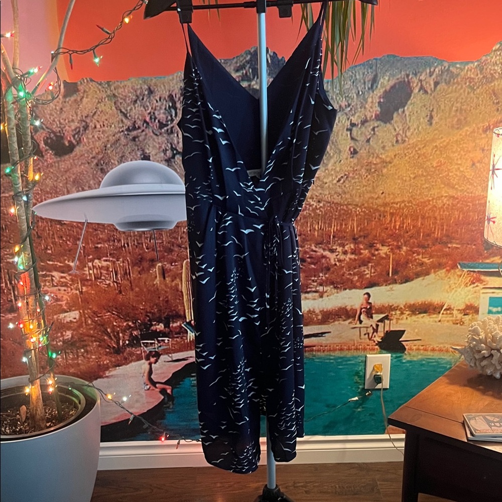 BCBGeneration Dark Blue Dress with Light Pattern